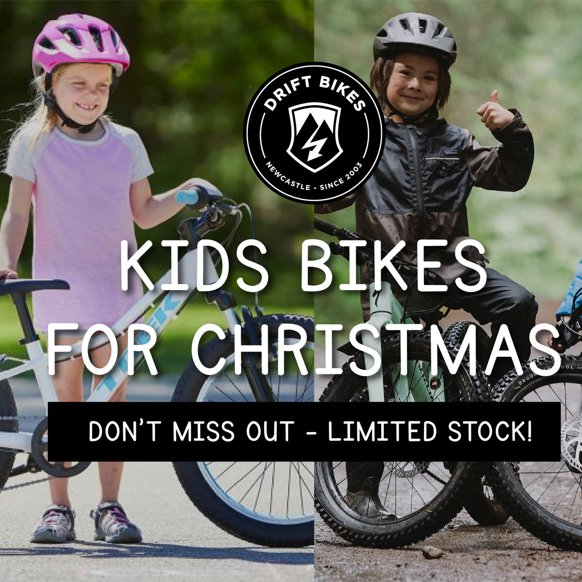 SECURE KIDS BIKES FOR CHRISTMAS NOW! – Drift Bikes