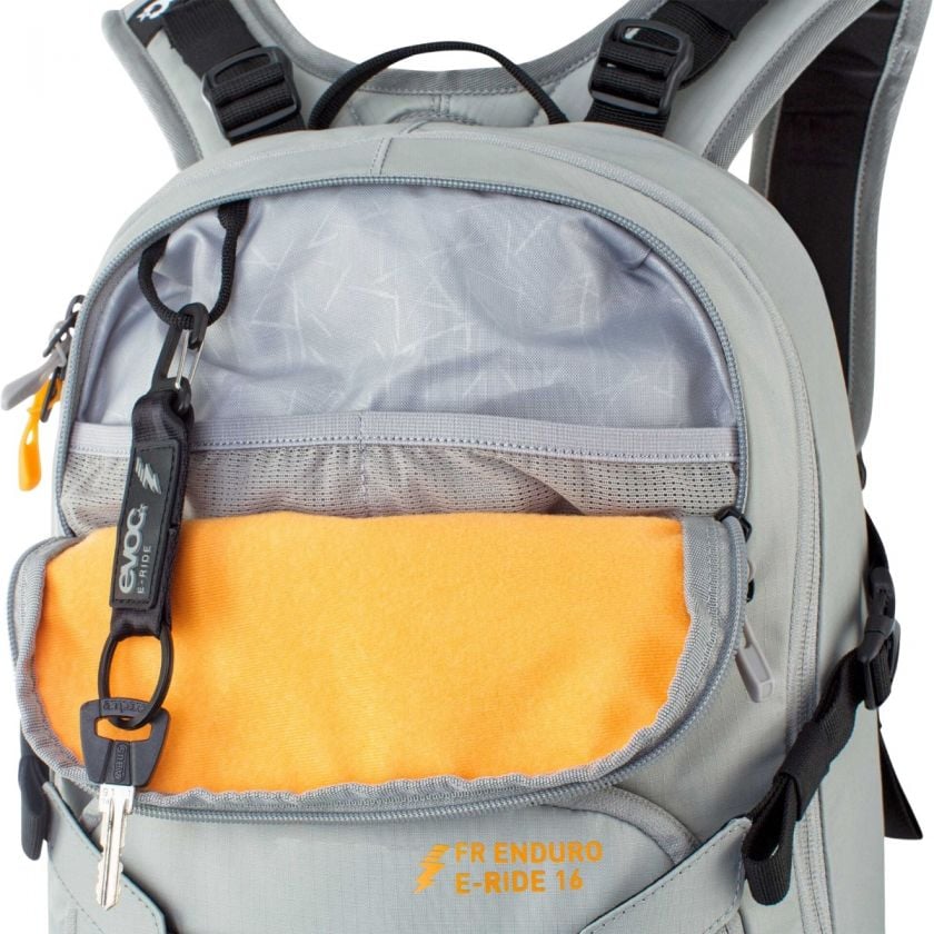EVOC FR Enduro E-RIDE Backpack 16L- Stone/Bright Orange