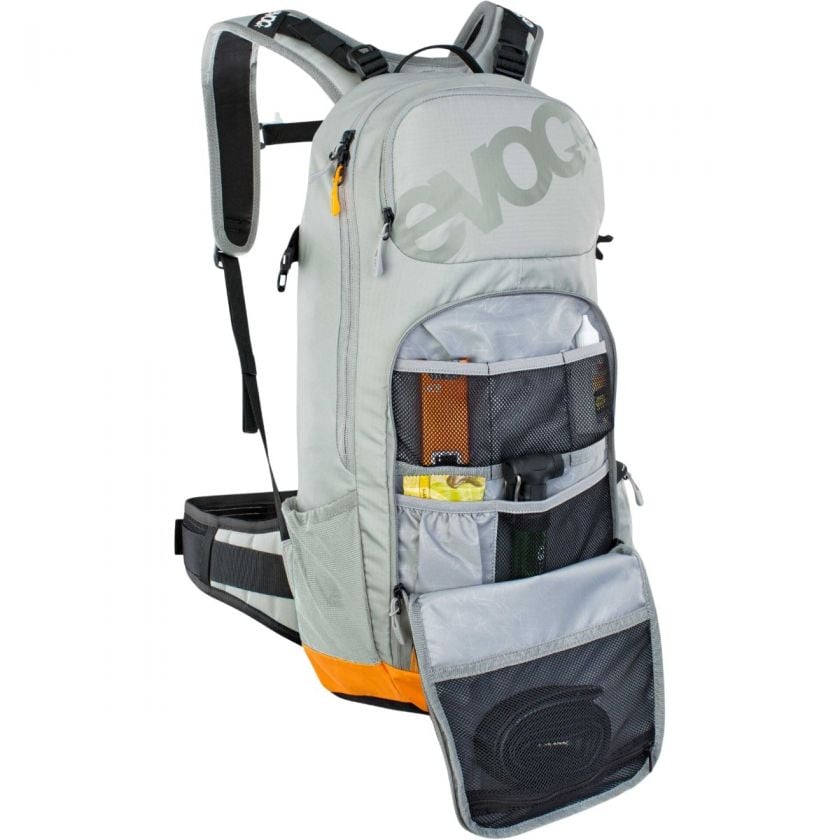 EVOC FR Enduro E-RIDE Backpack 16L- Stone/Bright Orange