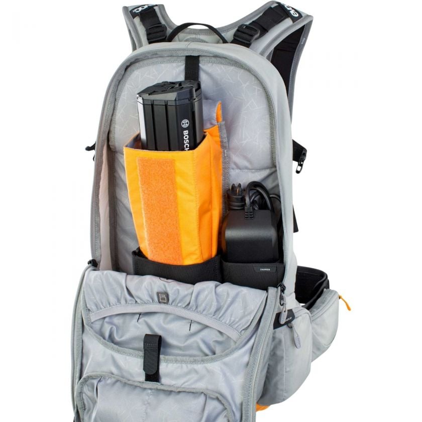 EVOC FR Enduro E-RIDE Backpack 16L- Stone/Bright Orange