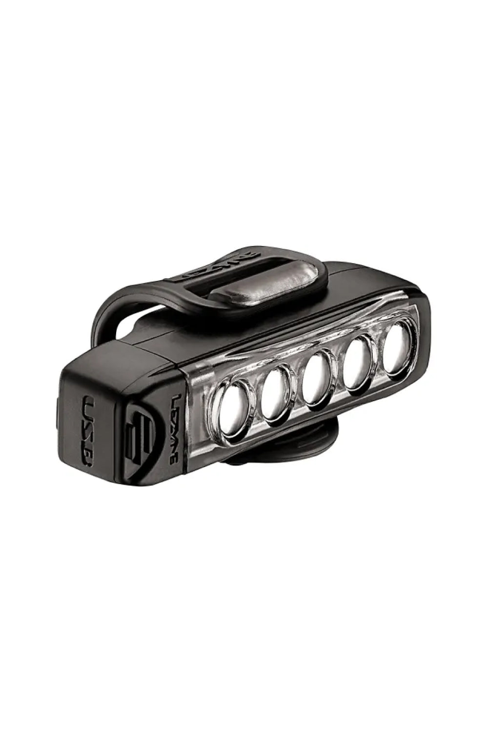 LEZYNE STRIP DRIVE FRONT - BLACK 150 LUMEN - NEW OPTICS - RUBBER STRAP
