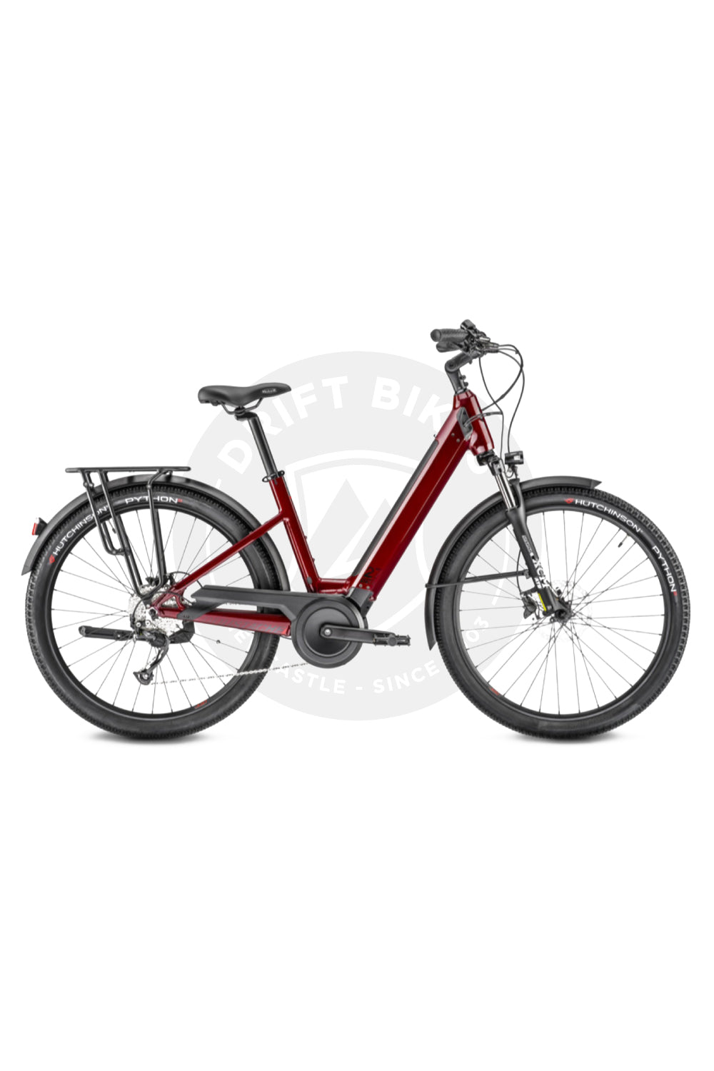 Moustache Samedi 27 XROAD 2 Open (500Wh) Burgundy Glossy