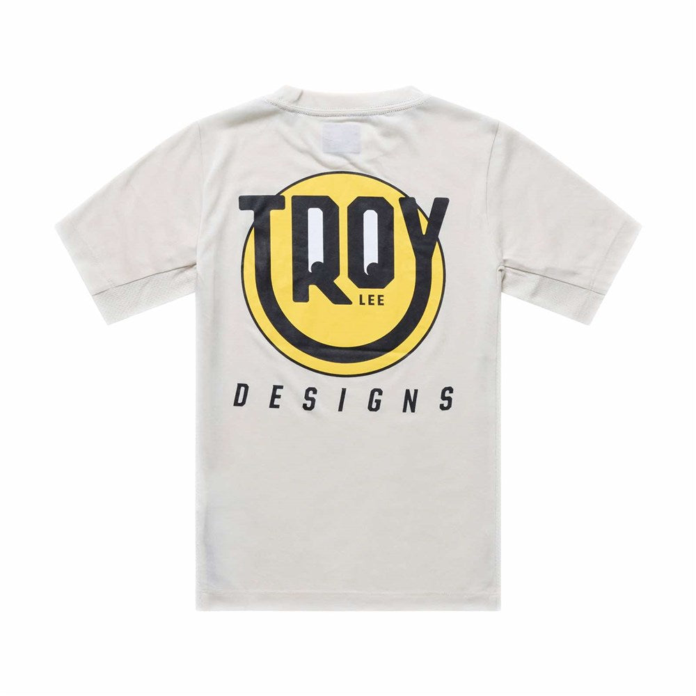 Troy Lee Designs 26.1 Youth Skyline Ride Ss Tee Happy Pumice Y-Xlg