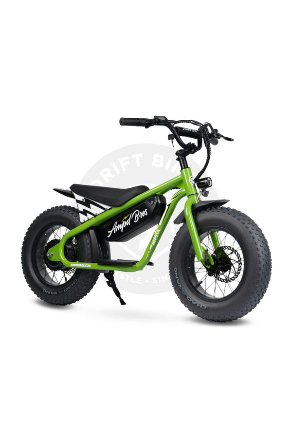 AMPD BROS Lil Rippa 16" Kids Electric Bike - Golblin Green
