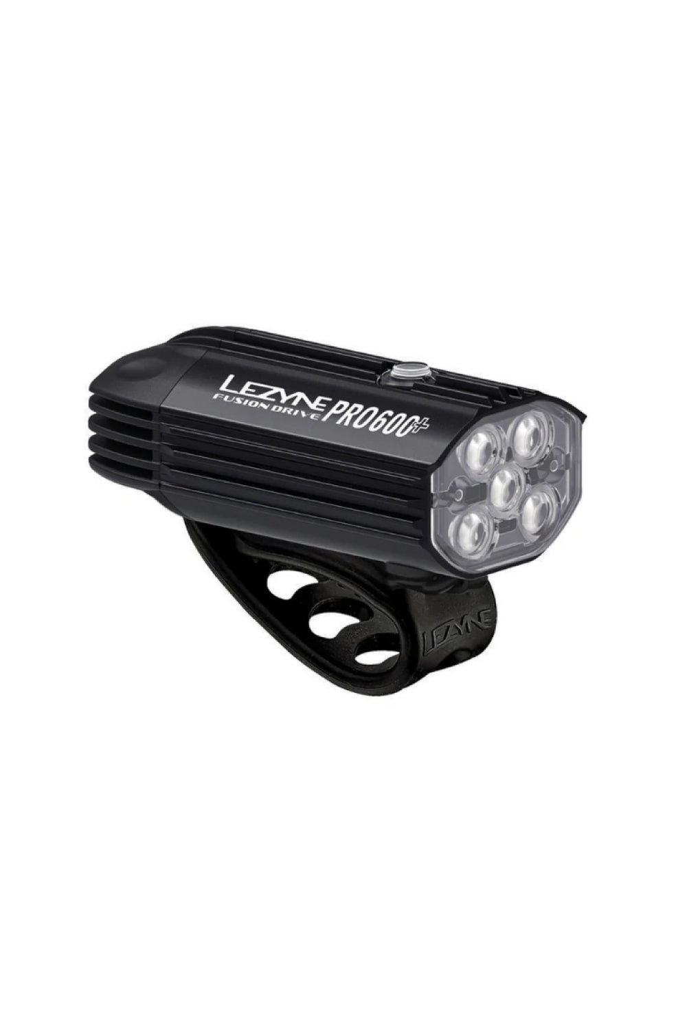 LEZYNE FUSION DRIVE PRO 600+ FRONT 600 LUMEN USB-C RECHARGEABLE, RUBBER STRAP