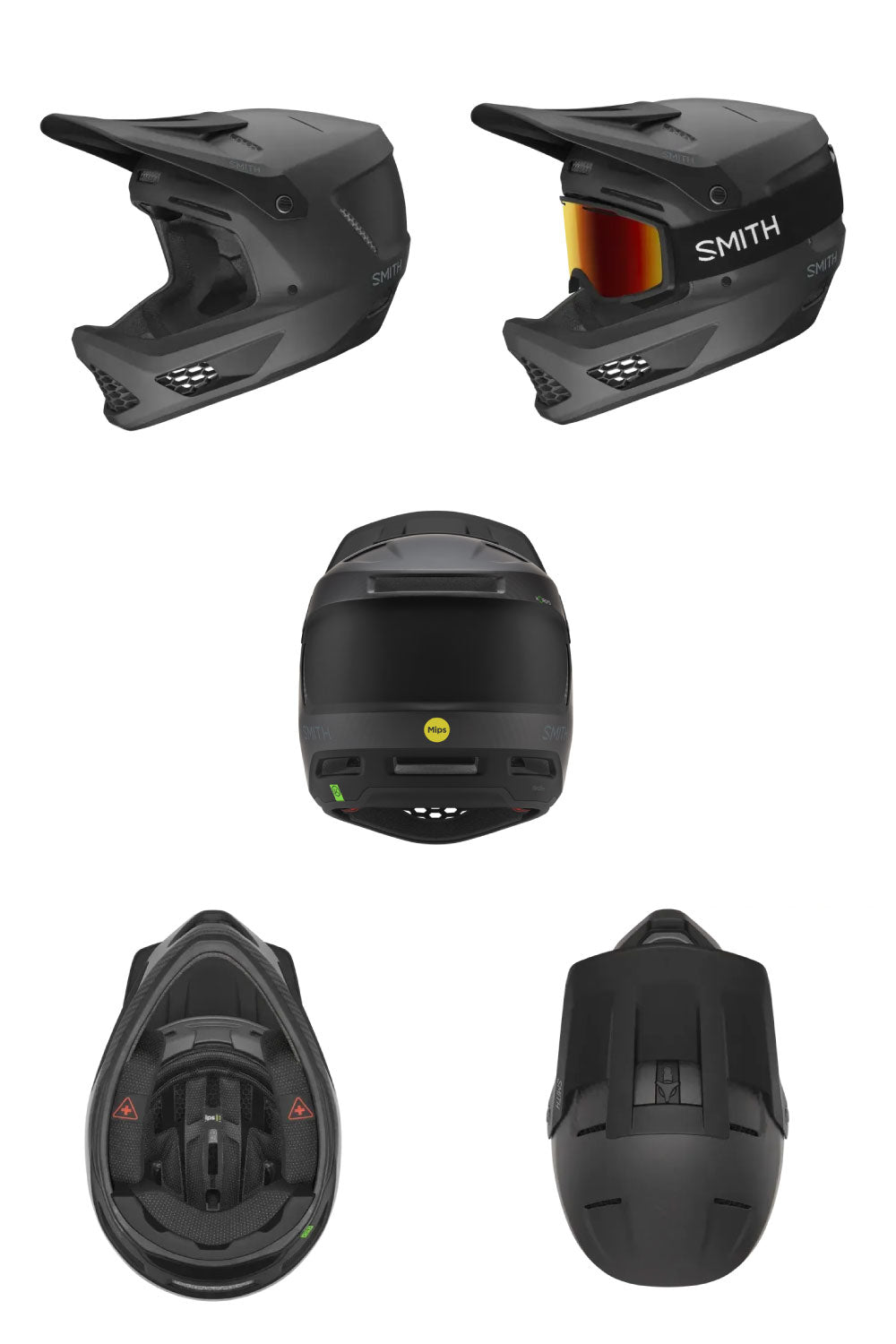 SMITH HARDLINE CARBON MIPS FULLFACE HELMET
