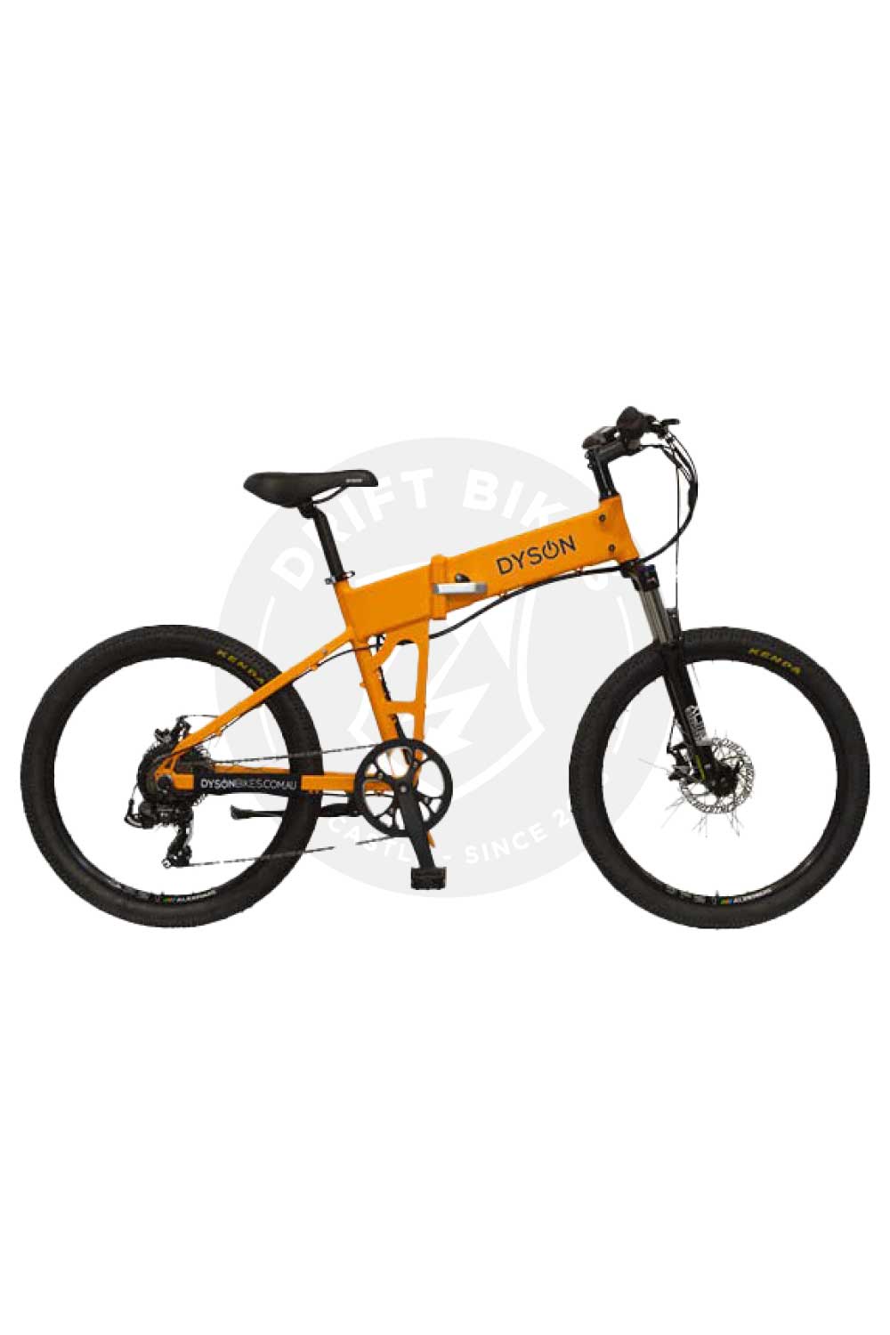 DYSON ADVENTURE FOLDING MTB E-BIKE 12.8AH 26" ORANGE