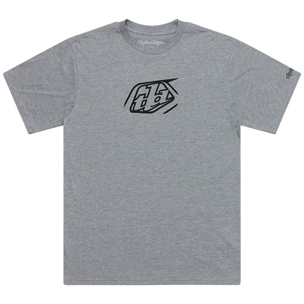 Troy Lee Designs 26.1 Short Sleeve Tee Badge Grey Heather Xlg