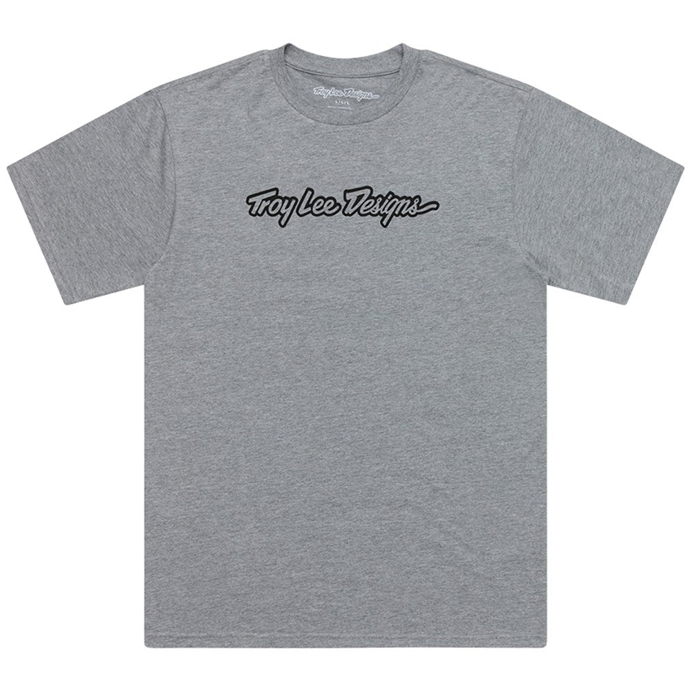 Troy Lee Designs 26.1 Short Sleeve Tee Signature Grey Heather 2Xl