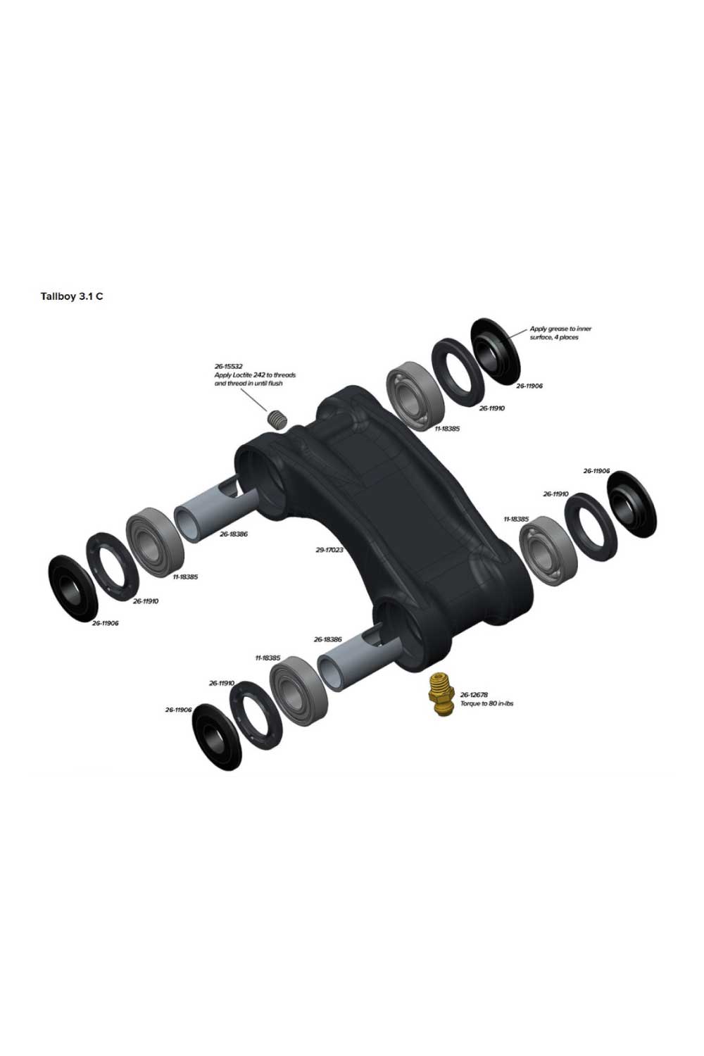 Santa Cruz Bicycles Spare Parts - Replacement Bearing Dust Sheilds / Seals / Washers