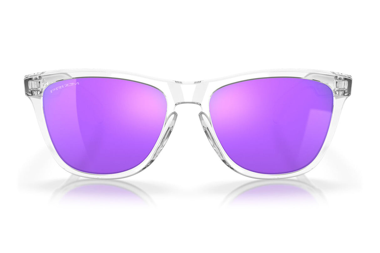 Oakley Frogskins - Polished Clear with Prizm Violet Lenses