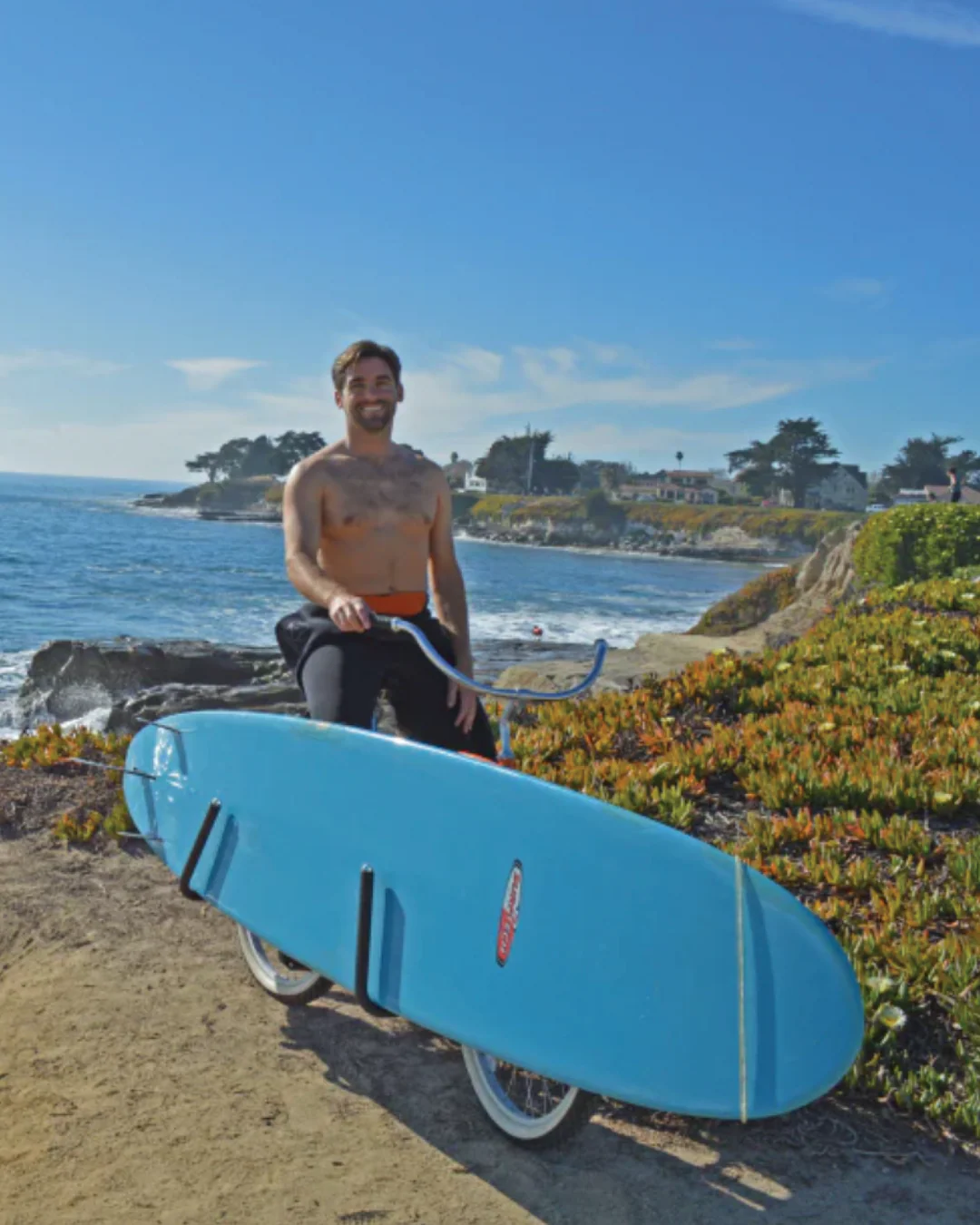 MOVED BY BIKES Longboard Bike Rack (Fits E-Bikes & Regular Bikes)