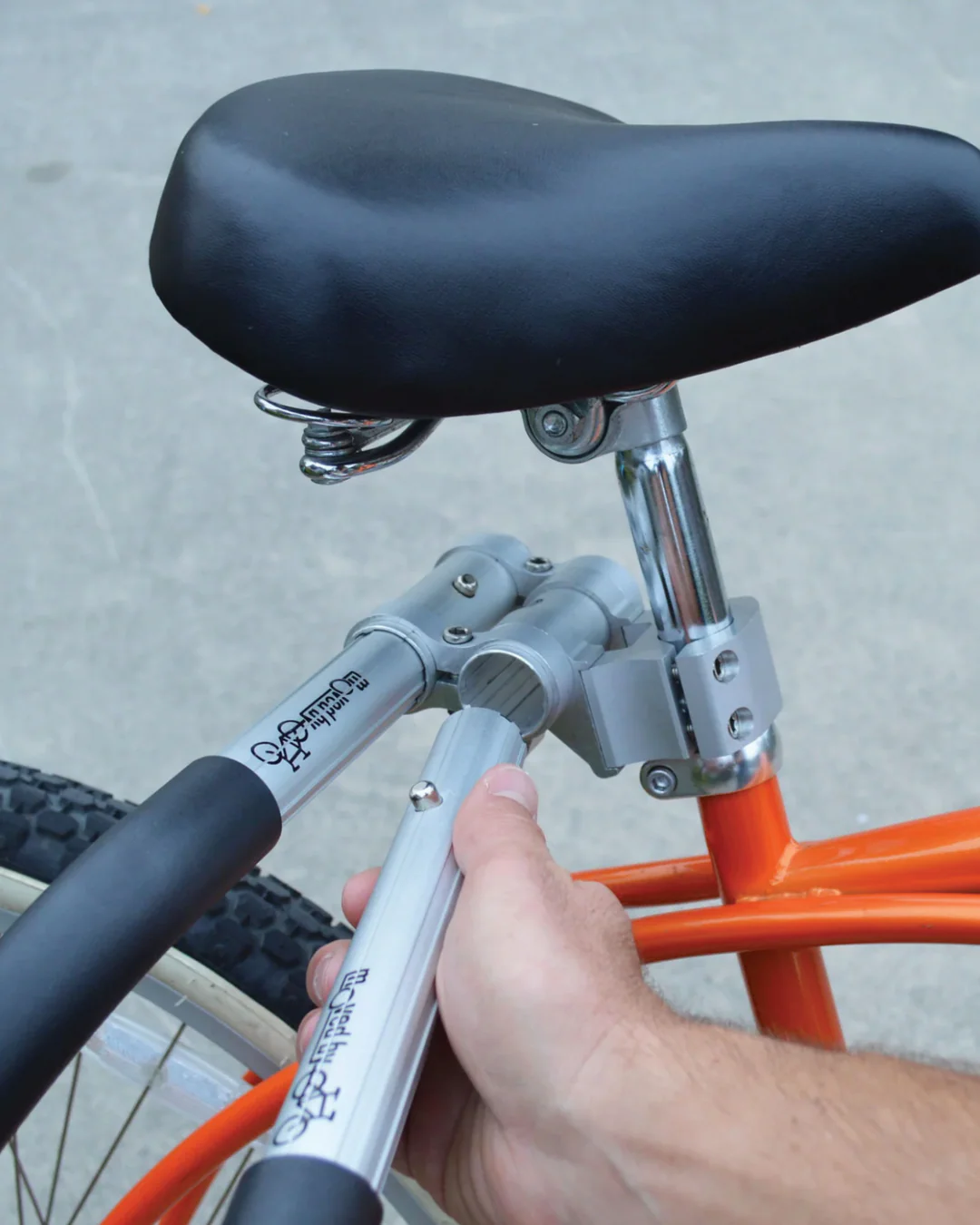 MOVED BY BIKES Shortboard Bike Rack (Fits E-Bikes & Regular Bikes)