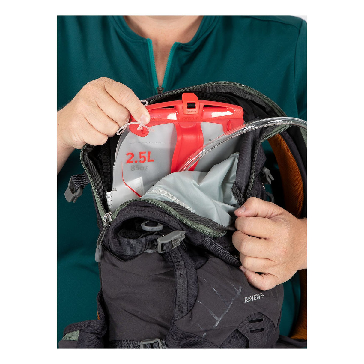 Osprey Raven 14 Pack Extended Fit - Space Travel/Toffee Orange