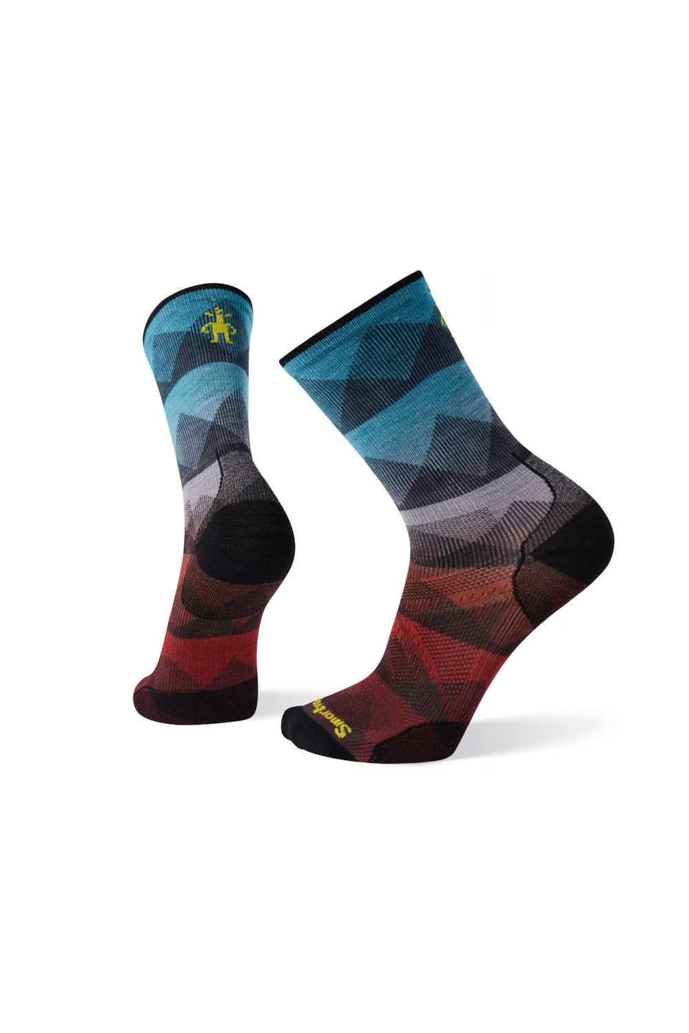 Smartwool PhD® Cycle Ultra Light Mountain Mesh Print Crew Socks
