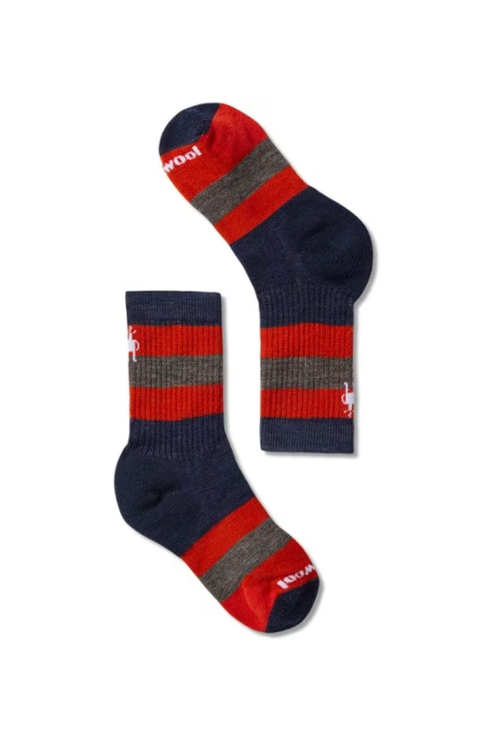 Smartwool Socks Kids Hike Medium Striped Crew