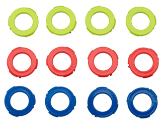 MAGURA CALIPER COVER KIT 2 FOR MT5 / MT7 / MT TRAIL (12PC) ORANGE BLUE YELLOW