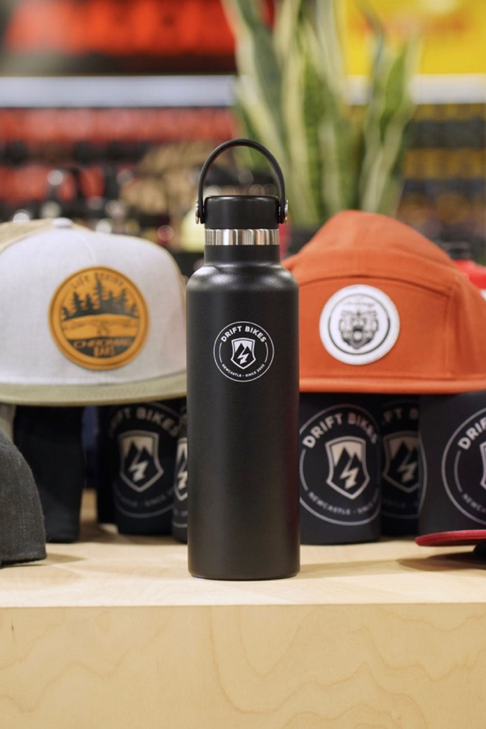 Hydro Flask X Drift Bikes 21oz (621ml) Standard Mouth Drink Bottle Black