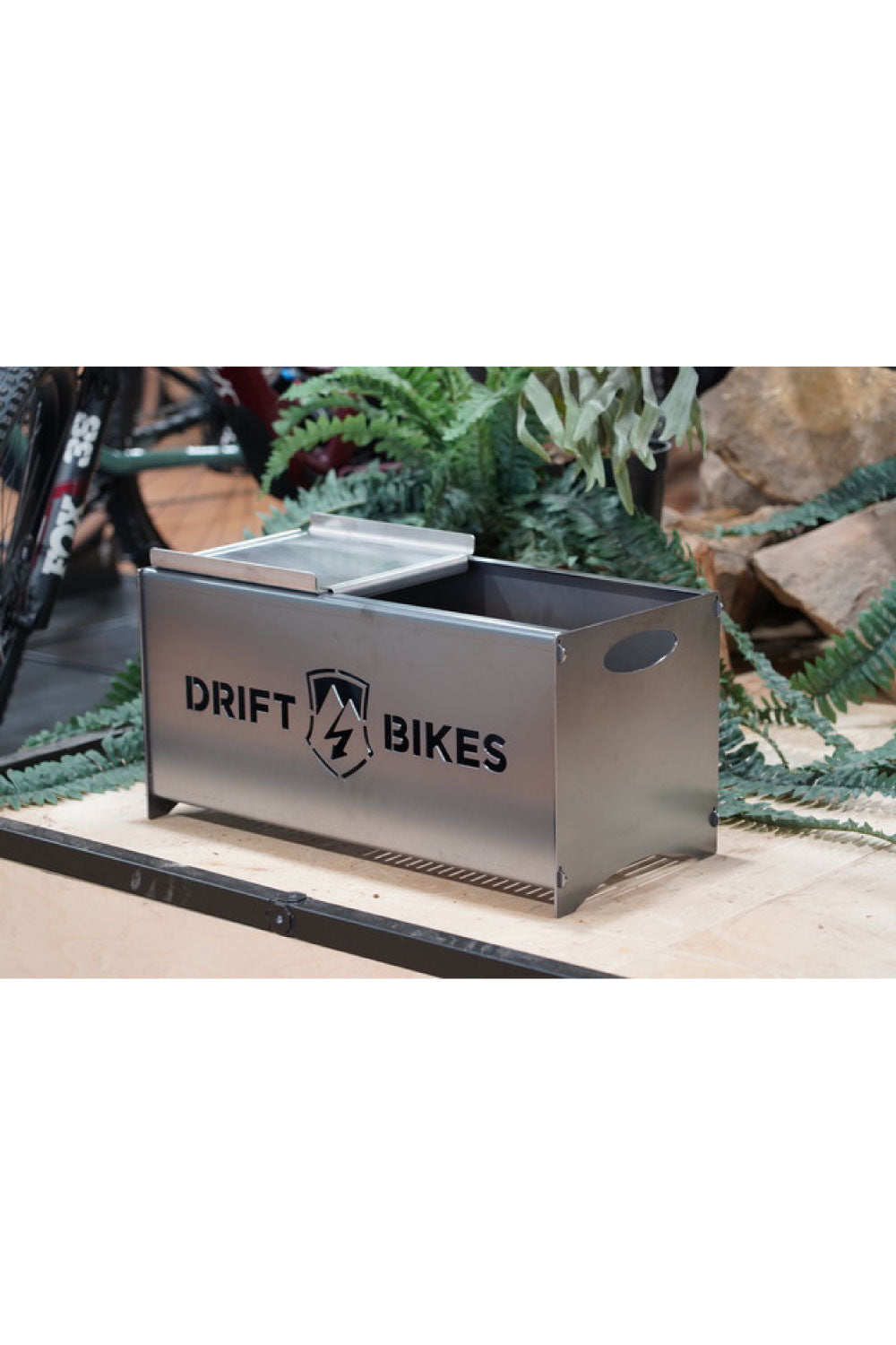 Drift Bikes Fire Pit w/ Stainless Steel Cooktop