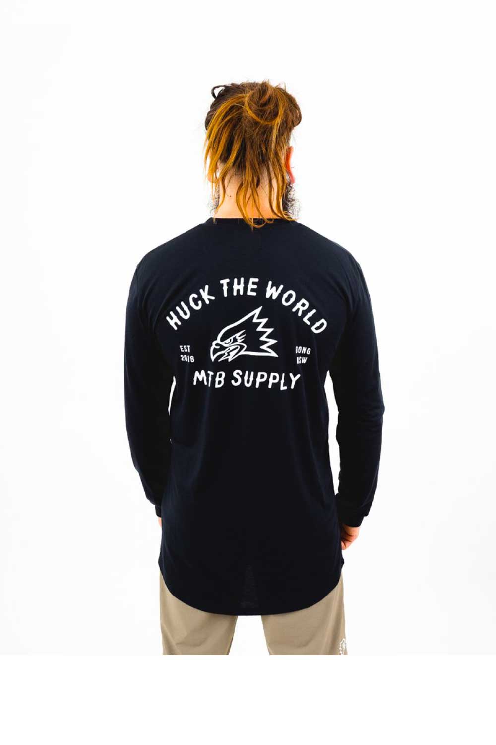 HUCK THE WORLD GONG MTB DR LS TEE