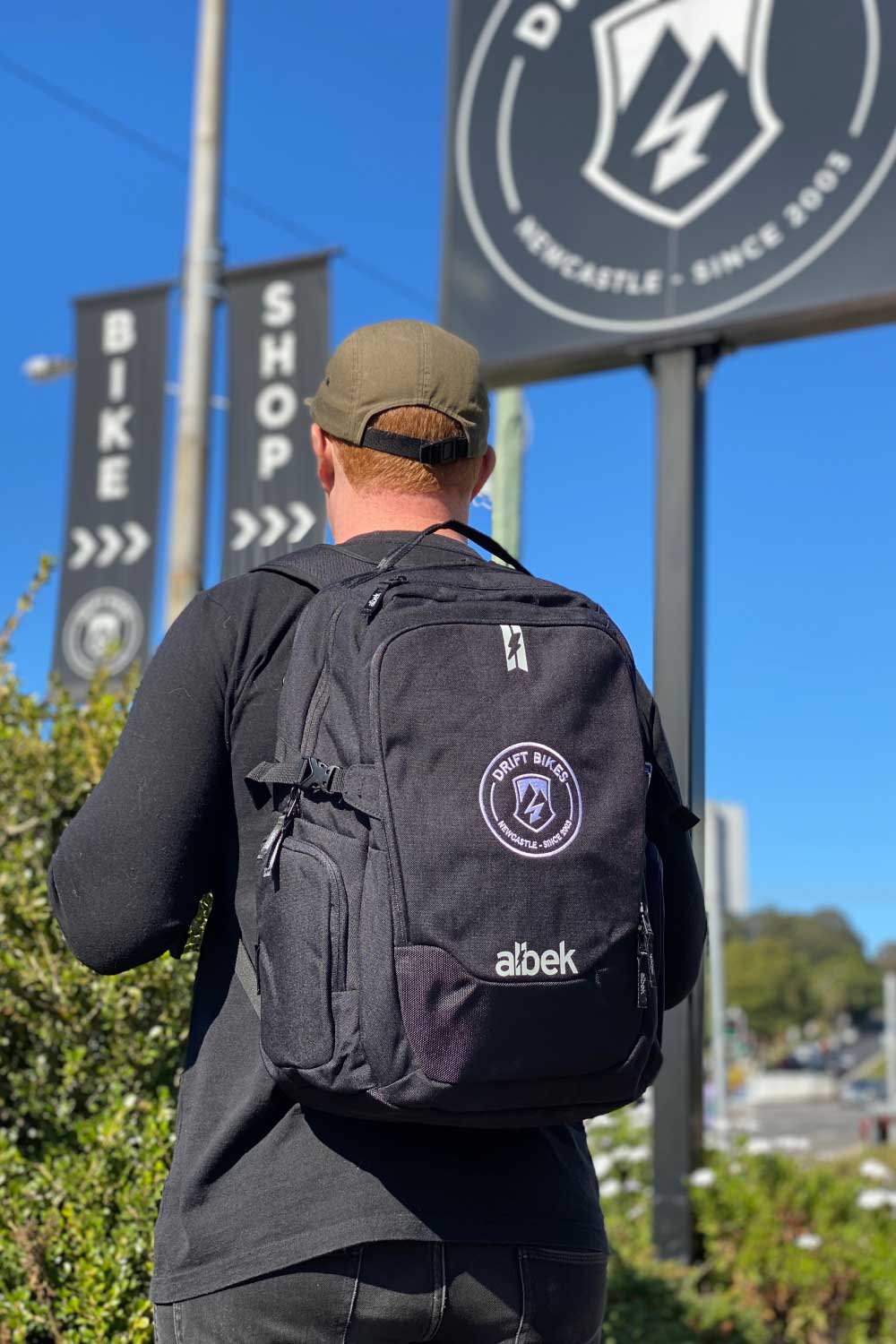 ALBEK X Drift Bikes Dudley Backpack Covert Black