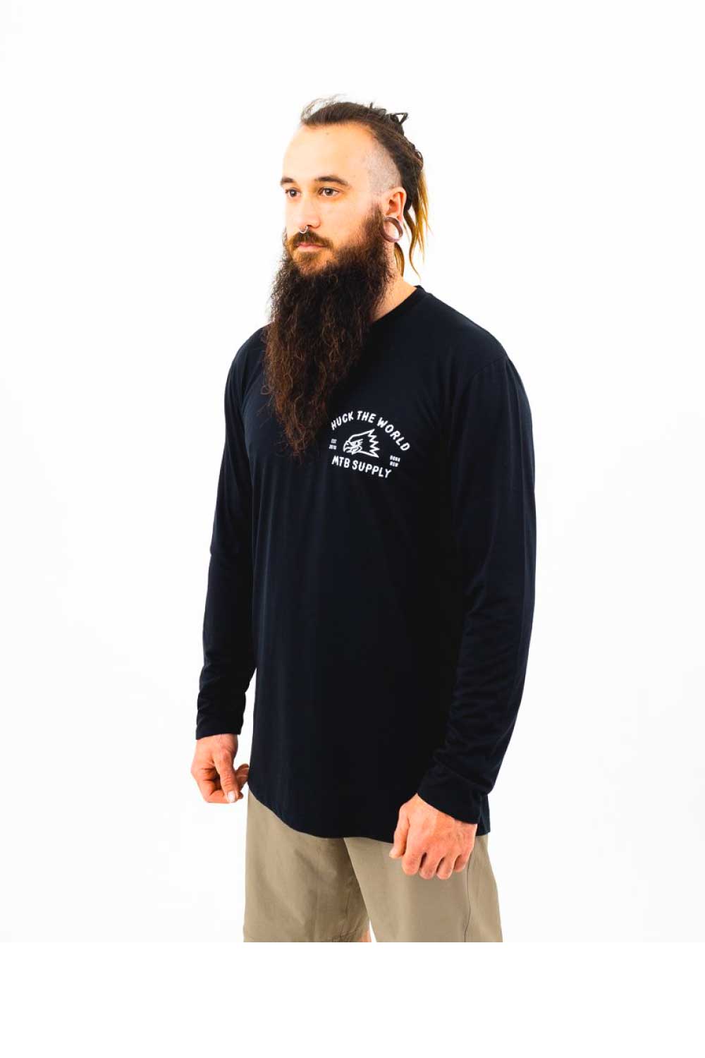 HUCK THE WORLD GONG MTB DR LS TEE