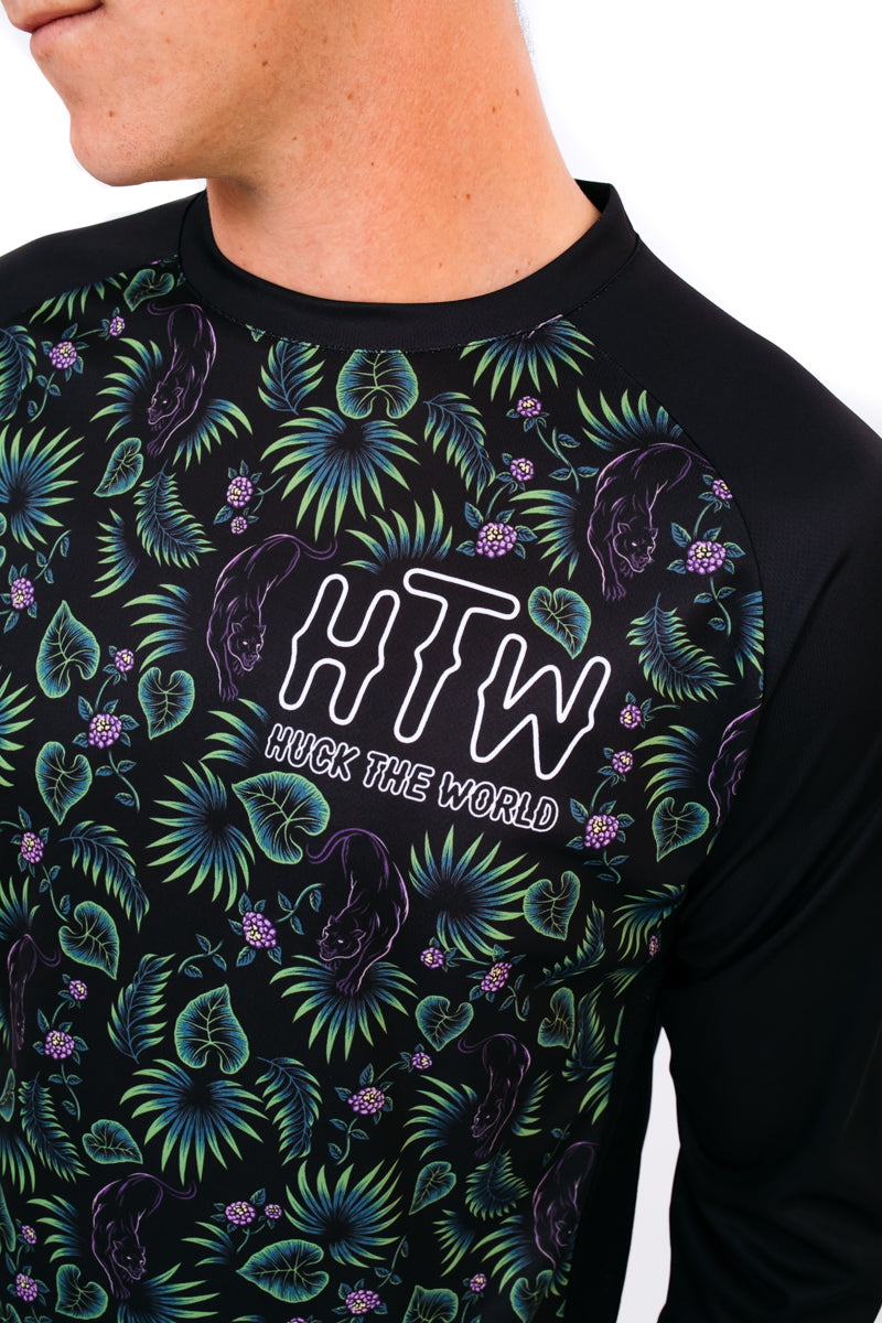 Huck The World YOUTH Black Panther 3/4 MTB Jersey
