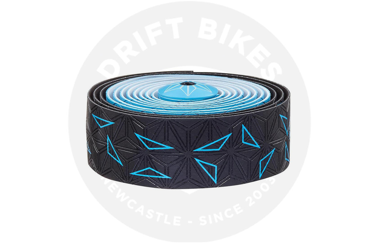 Supacaz Handlebar Bike Tape Super Sticky Kush Neon Blue/Star Fade