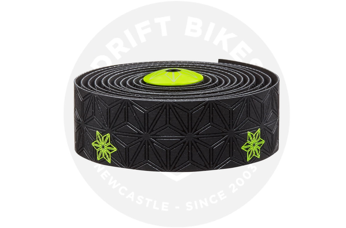 Supacaz Handlebar Bike Tape Super Sticky Kush Neon Yellow Print