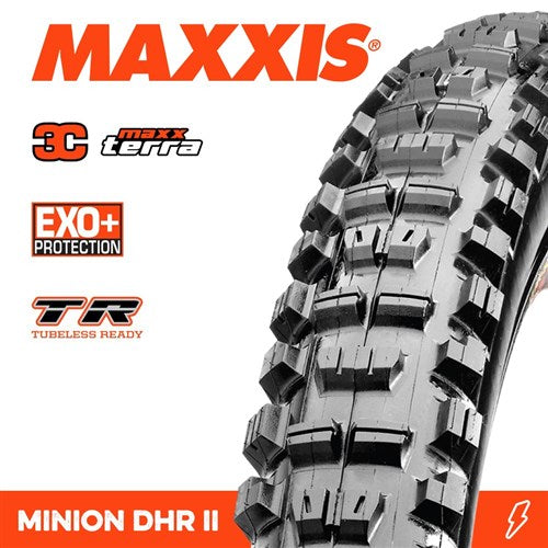 MAXXIS MINION DHR II TYRE 27.5 X 2.60 3C TERRA EXO+ T R