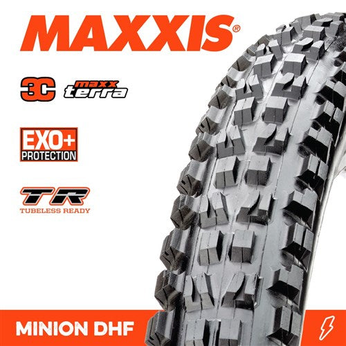 MAXXIS MINION DHF TYRE 27.5 X 2.50 WT 3C TERRA EXO+  T R