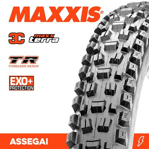 MAXXIS ASSEGAI TYRE 29 X 2.50 3C TERRA EXO+  TR