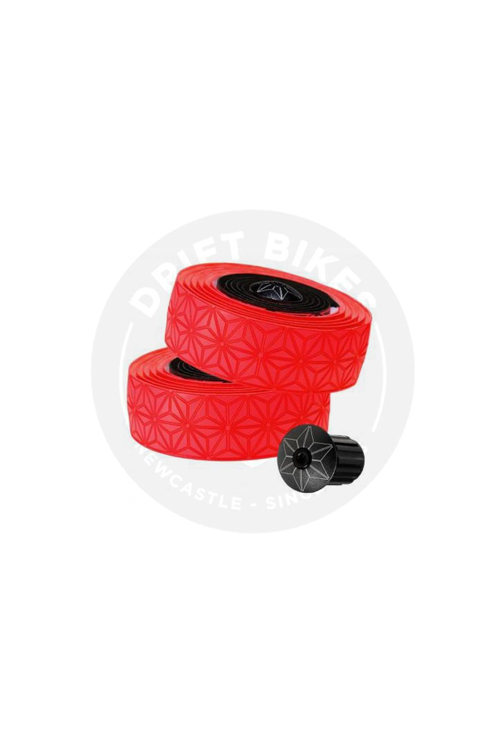 Supacaz Handlebar Bike Tape Super Sticky Kush Neon Red/Star Fade
