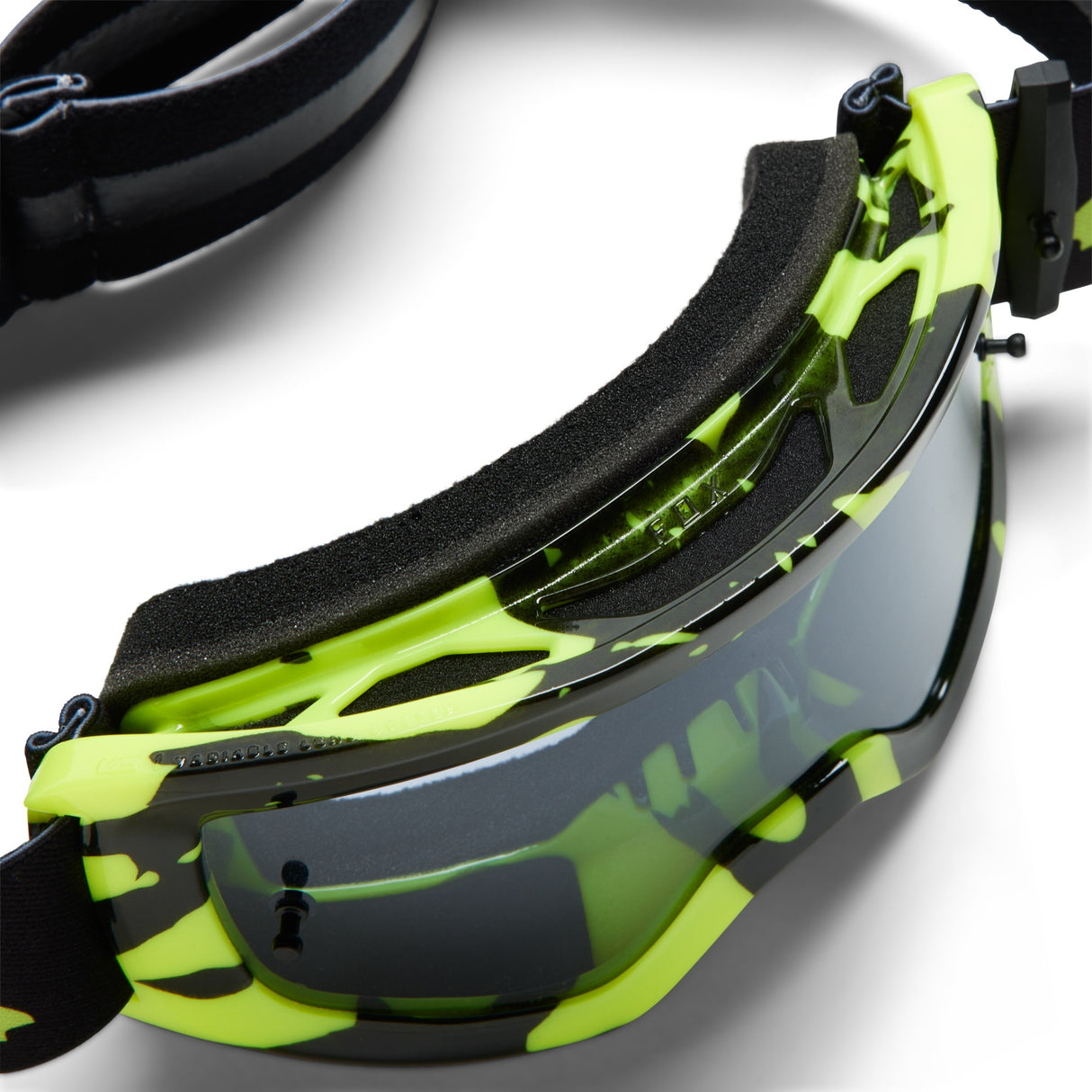 FOX Main Morphic Mirrored Goggle Youth - Spark - black/yellow