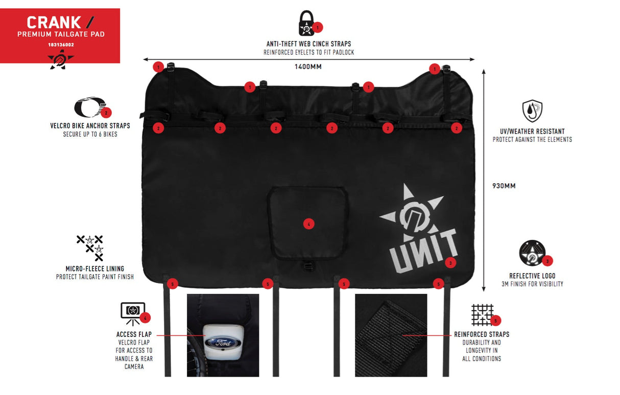 UNIT Crank Premium Tailgate Pad