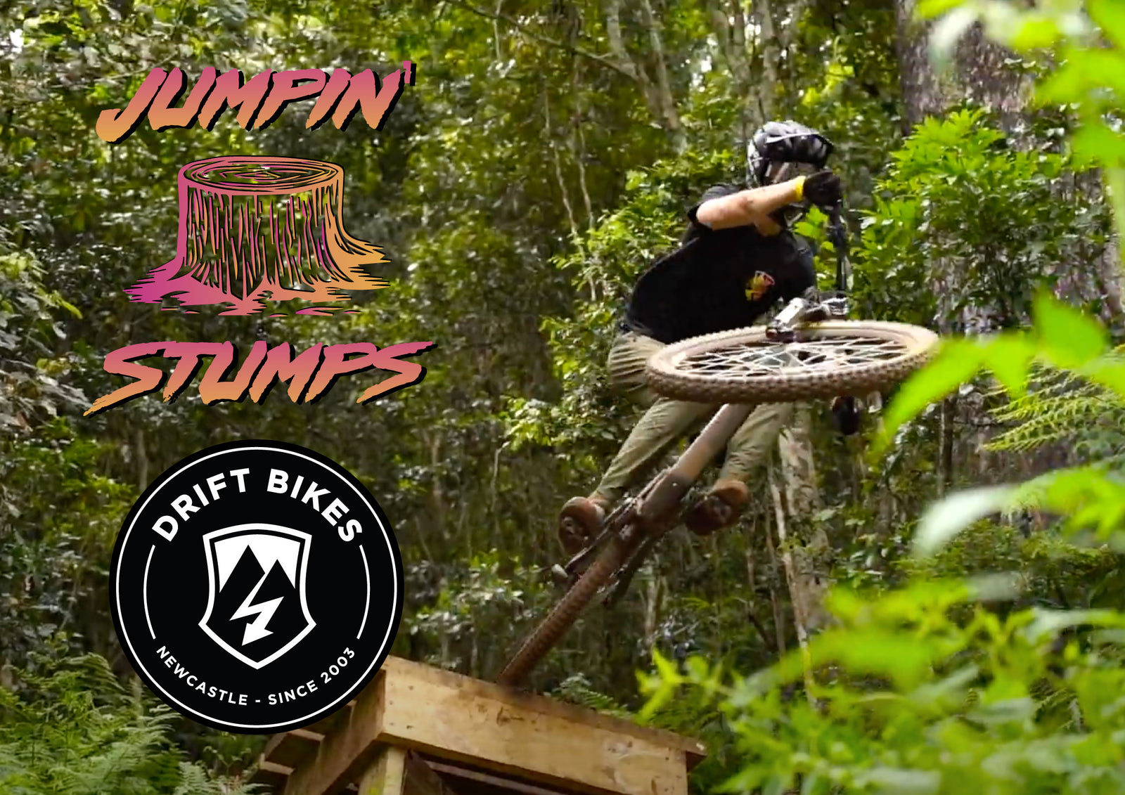 Come and join the Drift Bikes crew at the Jumpin’Stumps event in early November at Barrington Bike Park