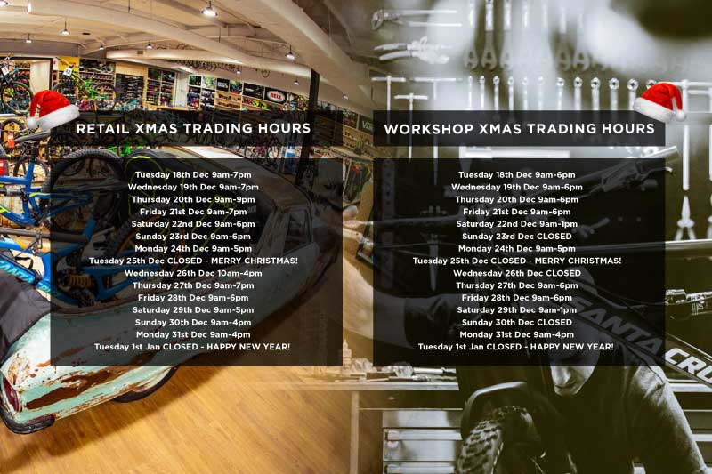 View Drift Bikes extended XMAS trading hours for the retail store and workshop
