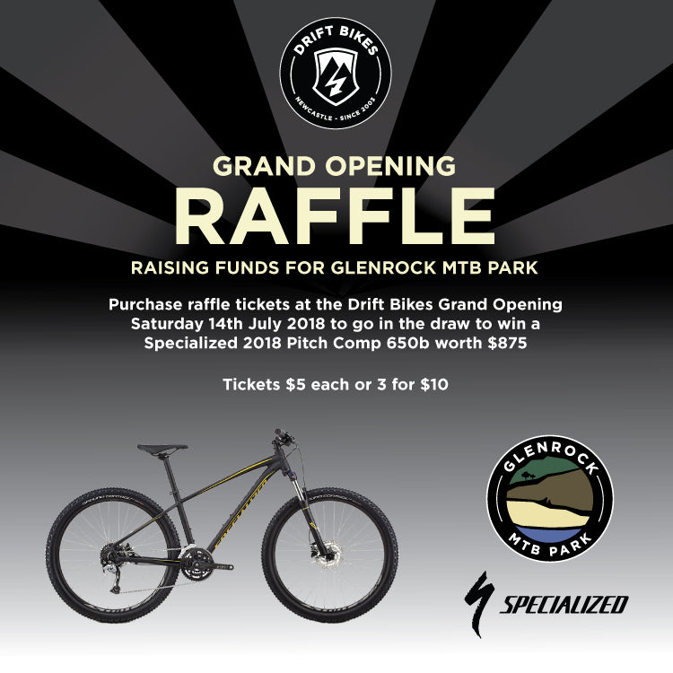 Specialized Raffle to raise funds for Glenrock MTB Park