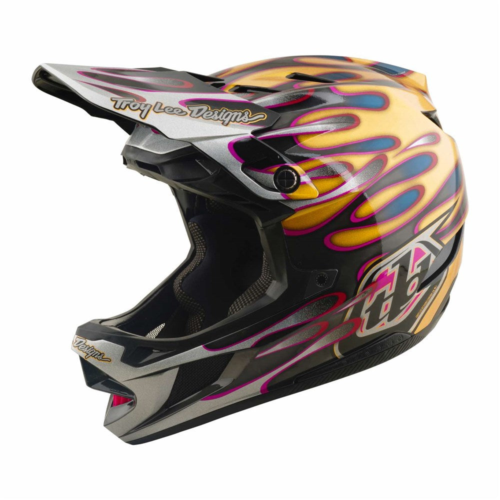 Troy Lee Designs 26.1 D4 Carbon Helmet Mips Overspray Gold / Black Xlg / 2Xl