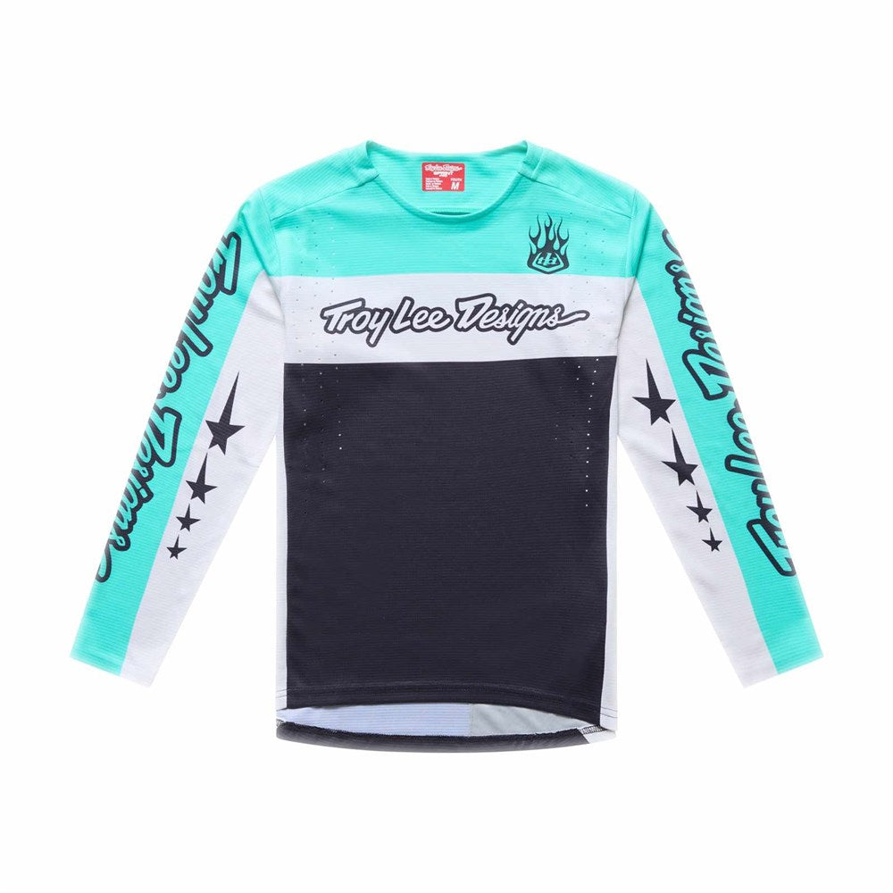 Troy Lee Designs 26.1 Youth Sprint Pro Jersey Yo Moto Carbon Y-Xlg