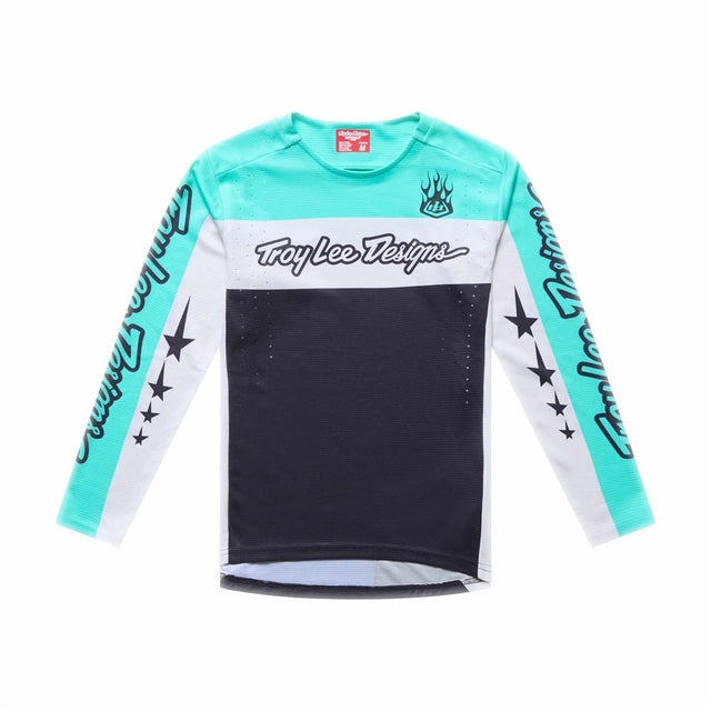 Troy Lee Designs 26.1 Youth Sprint Pro Jersey Yo Moto Carbon Y-Xlg