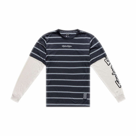 Troy Lee Designs 26.1 Skyline Fakie Ride Ls Jersey Stripe Carbon 2Xl