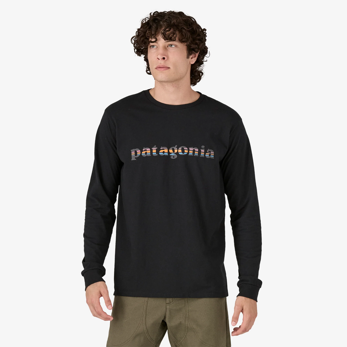 Patagonia Men's Long Sleeved '73 Text Logo RESPONSIBILI-TEE®