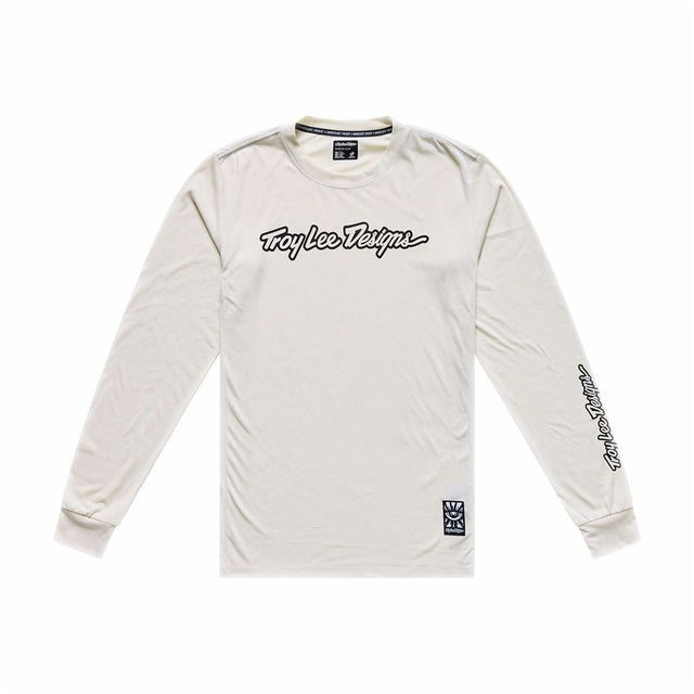 Troy Lee Designs 26.1 Skyline Ride Ls Tee Signature Pumice Xlg