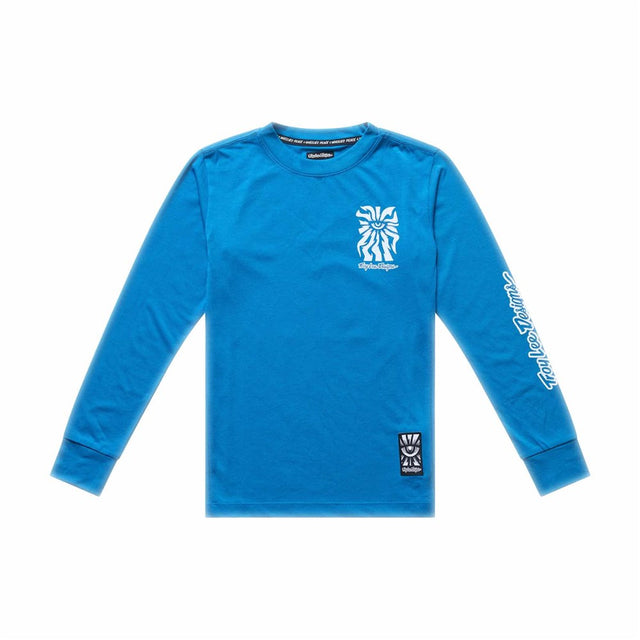 Troy Lee Designs 26.1 Youth Skyline Ride Ls Tee One Eye Aero Blue Y-Xlg