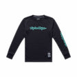 Troy Lee Designs 26.1 Youth Skyline Ride Ls Tee Signature Black / Real Tea Y-Xlg