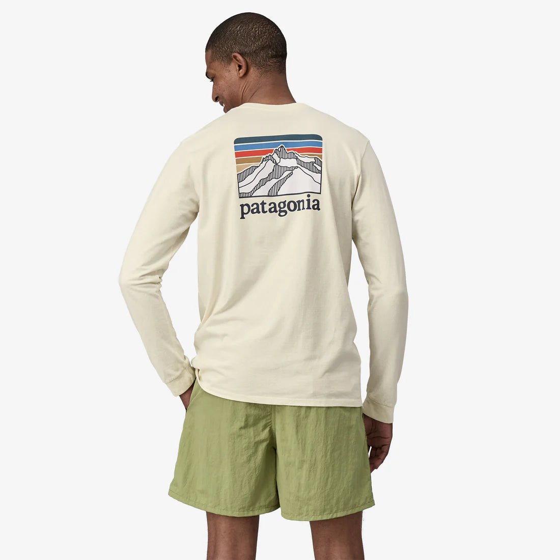 Patagonia Mens Long Sleeve Line Logo Ridge RESPONSIBILI-TEE