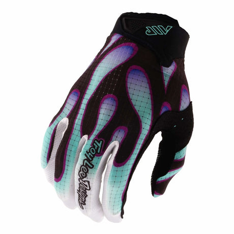 Troy Lee Designs 26.1 Air Gloves Overspray Black / Real Teal 2Xl
