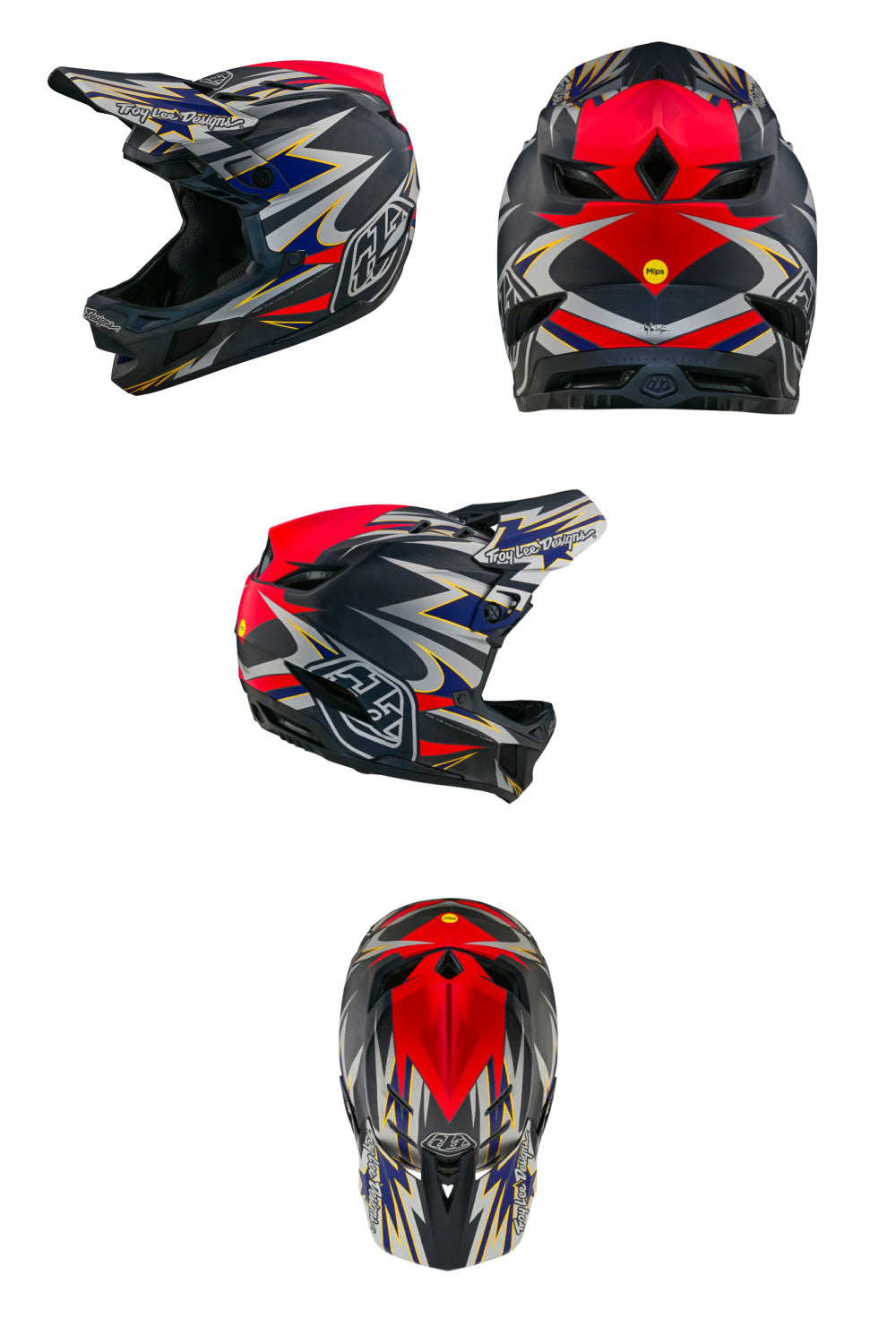 Troy Lee Designs 2024 D4 Carbon MTB Helmet – Drift Bikes - Main Image