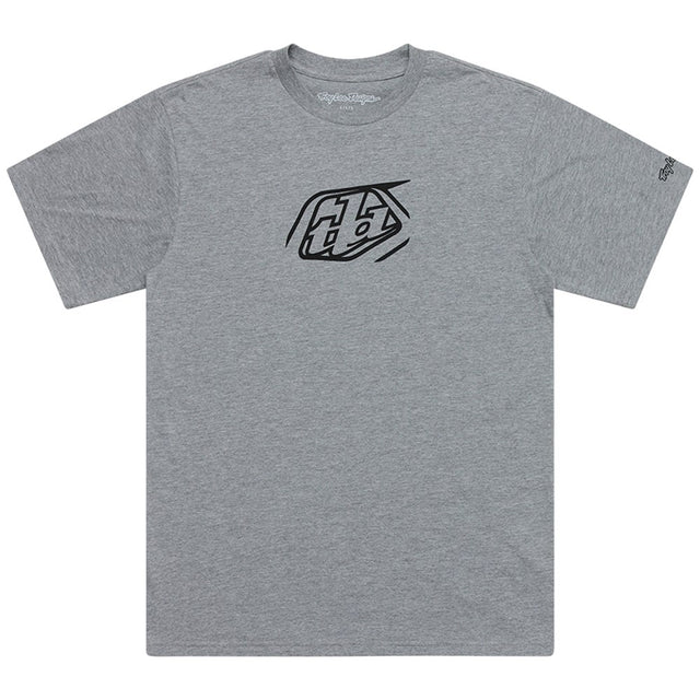 Troy Lee Designs 26.1 Short Sleeve Tee Badge Grey Heather Xlg